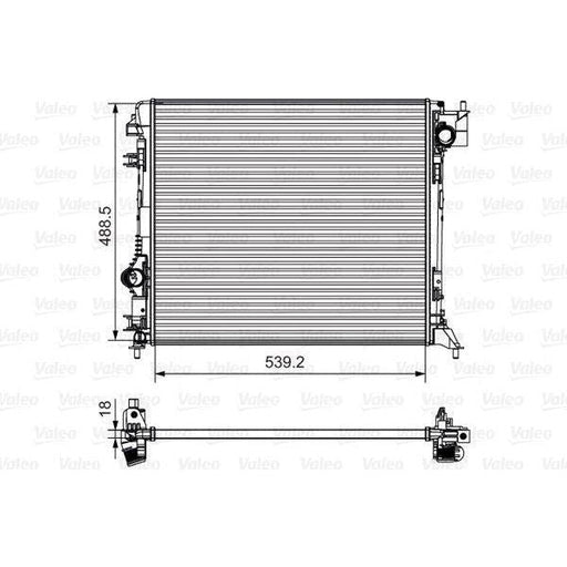 Genuine Valeo fits Radiator Nissan Qashqai 1.5 Dci Valeo  - Dynamic Drive