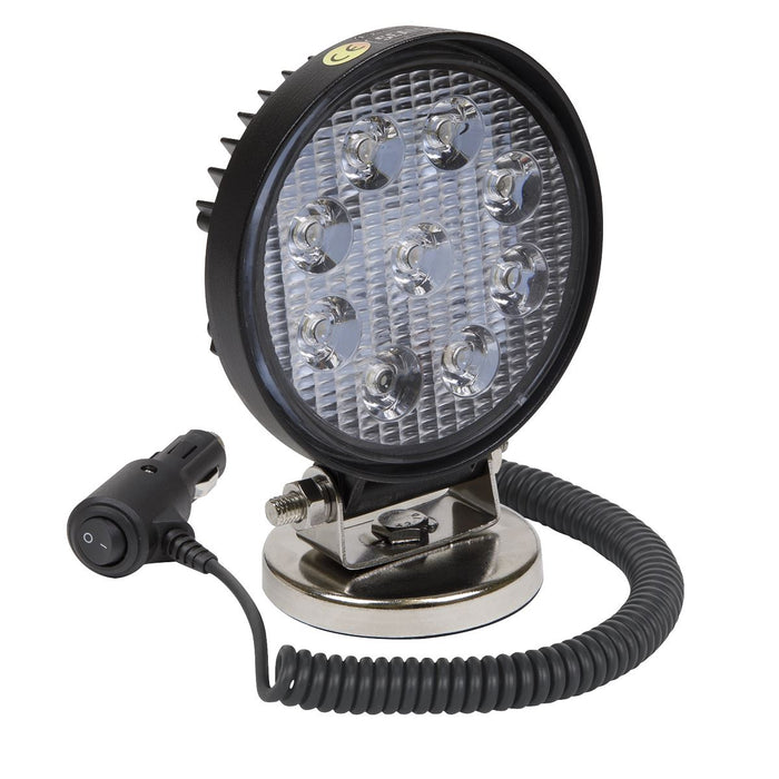 Sealey Round Worklight with Magnetic Base 27W SMD LED LED3RM