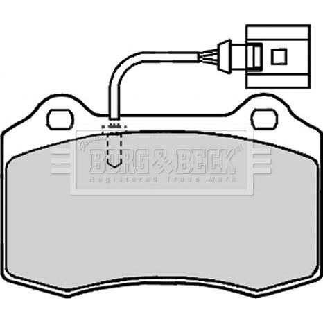 Genuine Borg & Beck Brake Pads fits Seat Leon 11030805 BBP2133 Borg & Beck  - Dynamic Drive