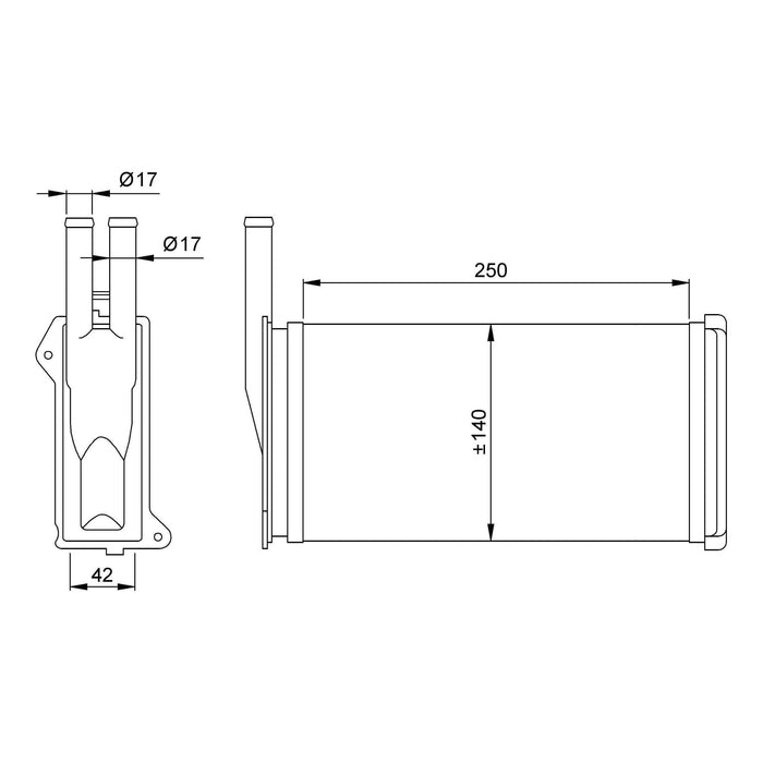 NRF Heater Radiator 58638