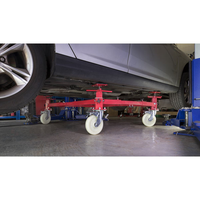 Vehicle Moving Dolly 4 Post 900Kg Sealey  - Dynamic Drive