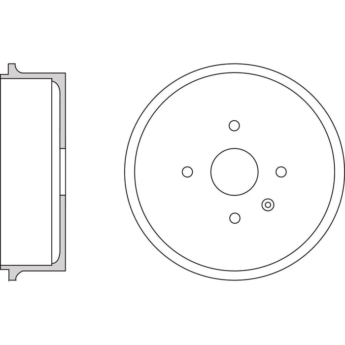 Apec Brake Drum Rear Fits Chevrolet Tacuma Daewoo