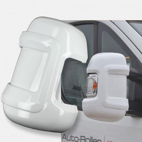 Protect-It Pair Short Arm Mirror Cover Fits Citroen Relay White Van Conversion HTD  - Dynamic Drive