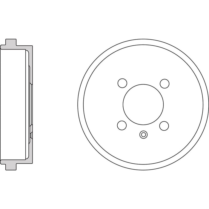 Apec Brake Drum Rear Fits VW Lupo