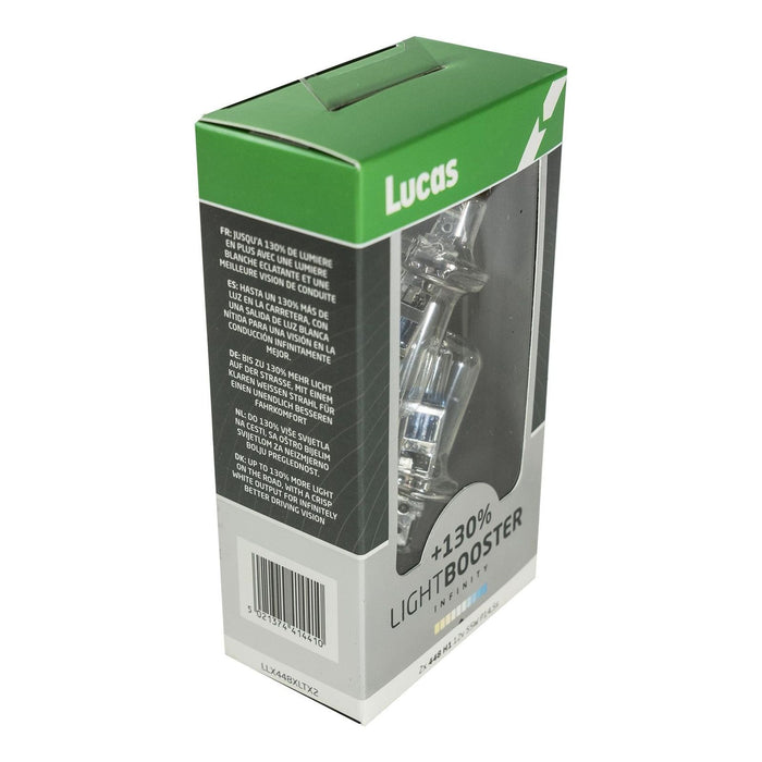 Lucas H1 448 Car LightBooster 130% Headlamp P14.5S Light Bulbs Lamps 12V 55W UK Lucas  - Dynamic Drive