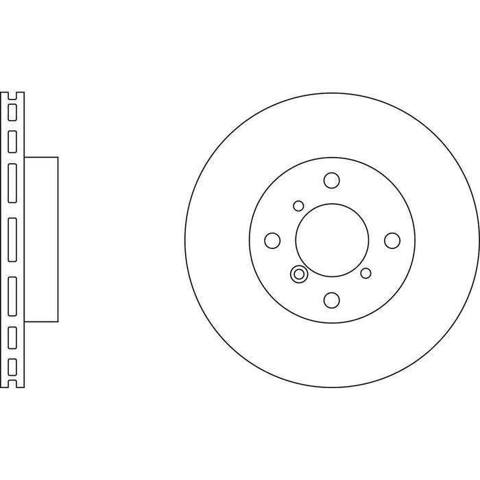 Apec Brake Disc Front Fits Suzuki Baleno Liana