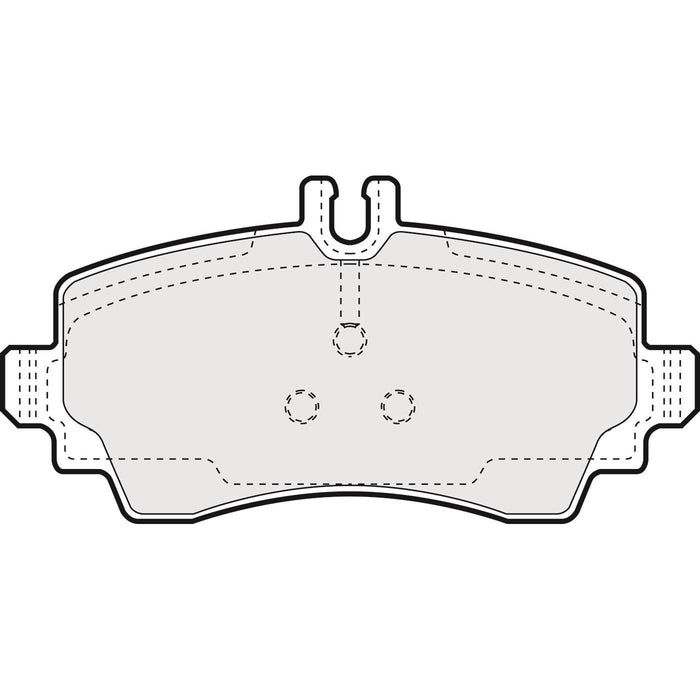 Genuine APEC Front Brake Discs & Pads Set Solid for Mercedes-Benz A-Class