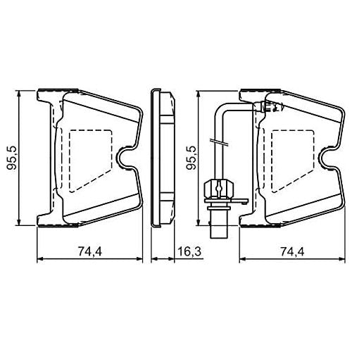 Bosch Brake Pad Set Bp1152 fits Audi A4 RS4 Quattro FSi - 4.2 - 12-15 0986494216