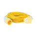 Defender Extension Lead Yellow 2.5mm2 32A 14m 110V Defender  - Dynamic Drive