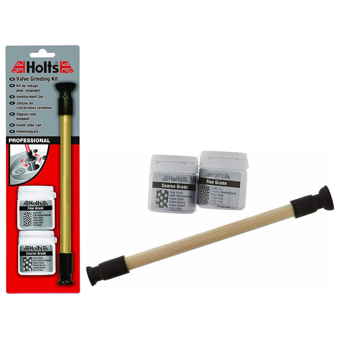 Holts Valve Grinding 3 Piece Kit Coarse & Fine Grade Paste Lapping Stick Grinder