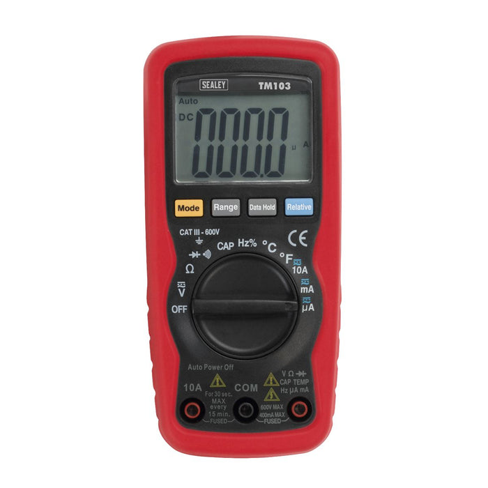 Sealey Professional Auto-Ranging Digital Multimeter 11-Function TM103