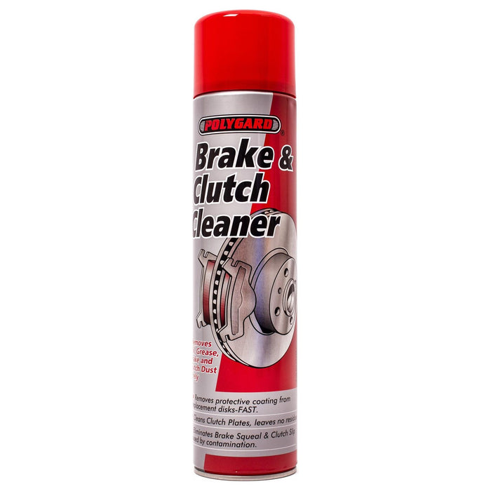 12 x Polygard Brake & Clutch Cleaner Removes Oil Grease Dirt Degreaser Spray 600ml