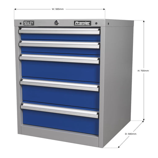 Sealey Cabinet Industrial 5 Drawer API5655A Sealey  - Dynamic Drive