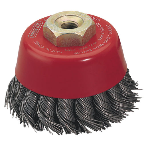 Draper Twist Knot Wire Cup Brush, 60mm, M10 52630 Draper  - Dynamic Drive