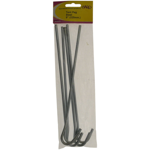 MDS1203 W4 9 Steel Tent peg 5 pack 37671 W4  - Dynamic Drive