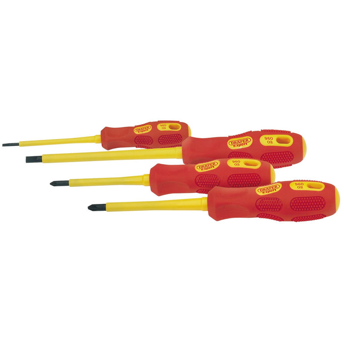 Draper VDE Approved Fully Insulated Screwdriver Set (4 Piece) 69233 Draper  - Dynamic Drive