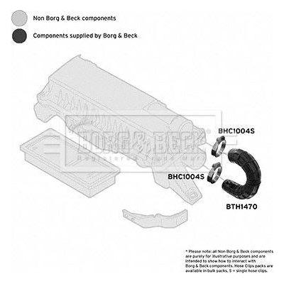 Genuine Borg & Beck Air Filter Hose fits Honda CRV RD 9702 BTH1470 Borg & Beck  - Dynamic Drive