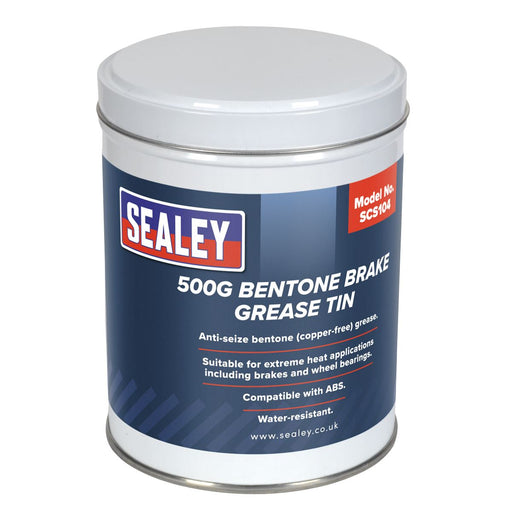 Sealey Bentone Grease for Brakes 500g Tin SCS104 Sealey  - Dynamic Drive