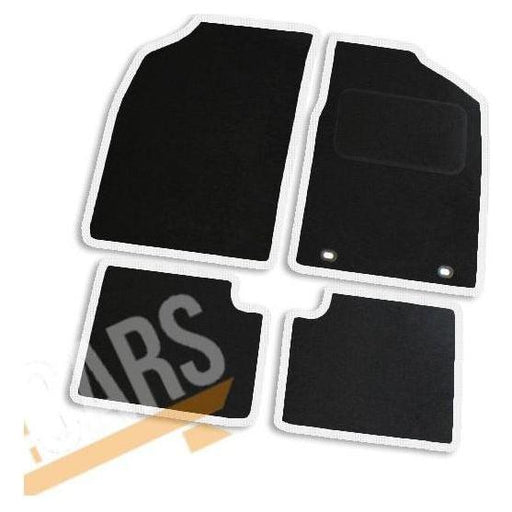 Tailored White Trim Carpet Mats for Ford Ka 09-13 + Clips 09 10 11 12 13 UKB4C  - Dynamic Drive