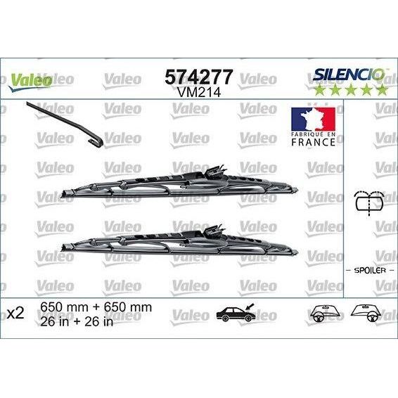 Valeo Wiper Blades Kit 574292 Automotive Part fits Volkswagen Valeo  - Dynamic Drive