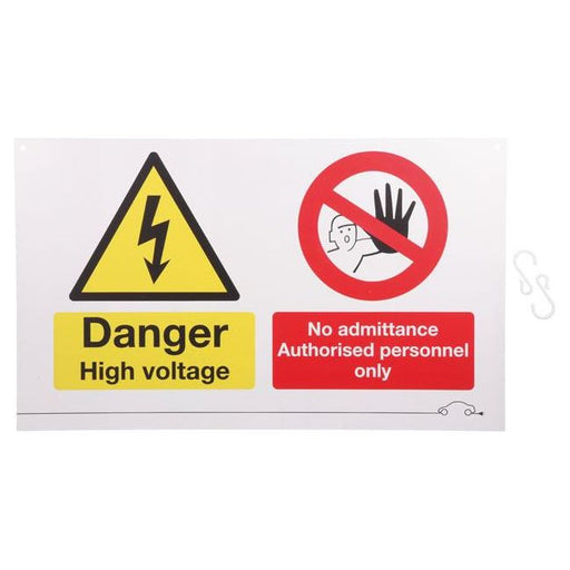 Laser High Voltage/No Admittance Sign 6639 Laser Tools  - Dynamic Drive