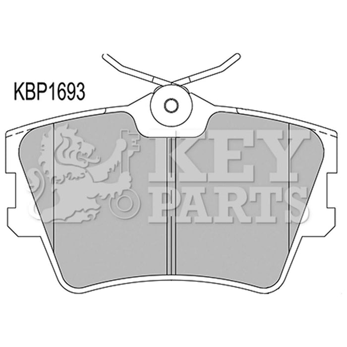 Genuine Key Parts KBP1693 Rear Brake Pads (Lucas-Girling)