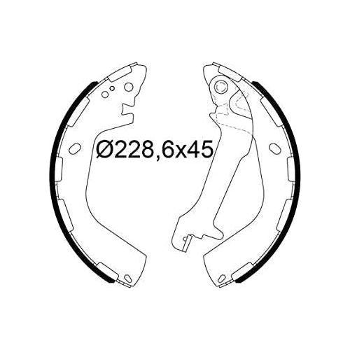 Valeo Drum Brake Shoes 564290 Automotive Part fits Hyundai Valeo  - Dynamic Drive