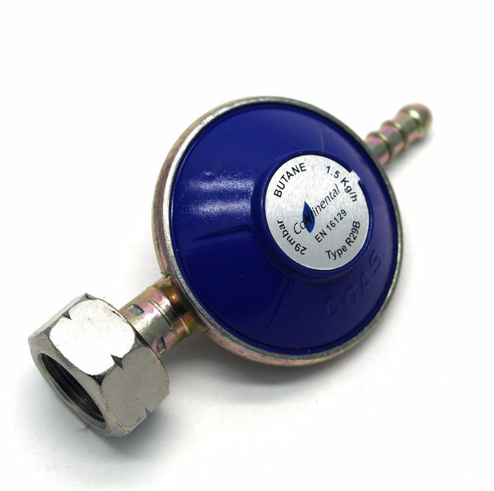 Butane Gas Regulator with 2m Hose And Clips Fits Calor Gas 4.5kg Cylinders ONLY Crusader  - Dynamic Drive