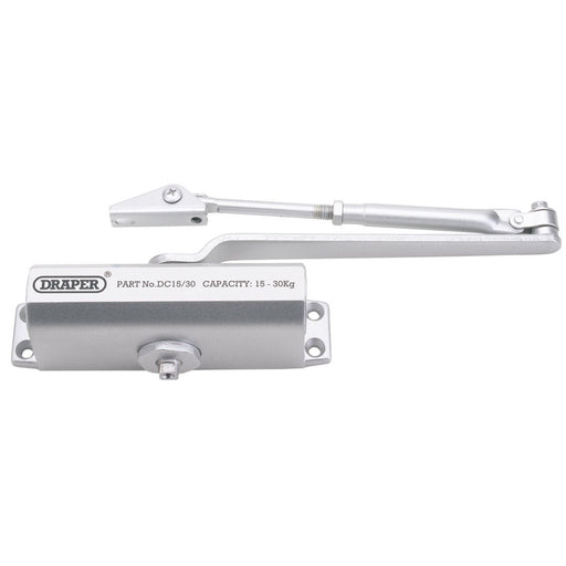 Draper Adjustable Automatic Door Closer for Doors Between 15kg and 30kg 62894 Draper  - Dynamic Drive