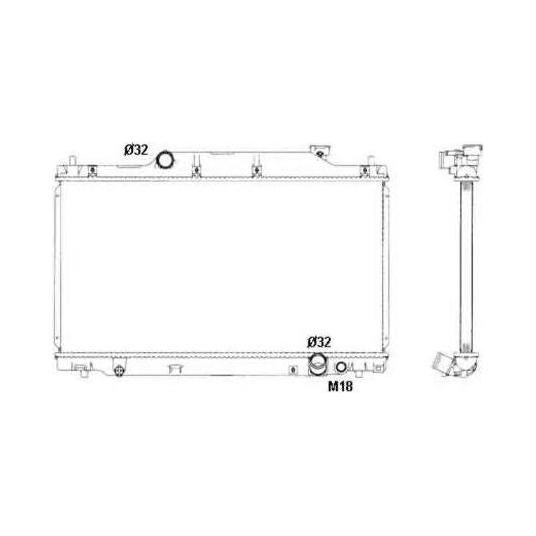 NRF Radiator 53439 NRF  - Dynamic Drive