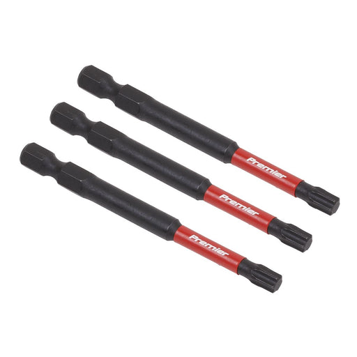 Sealey TRX Star* T27 Impact Power Tool Bits 75mm 3pc AK8269 Sealey  - Dynamic Drive