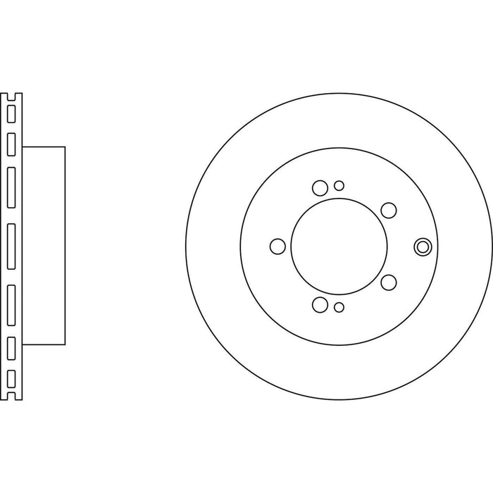 Apec Brake Disc Rear Fits Mitsubishi Galant Lancer Legnum Space Wagon