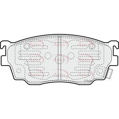 Apec Brake Pads Front Fits Mazda 323 626 Familia Premacy