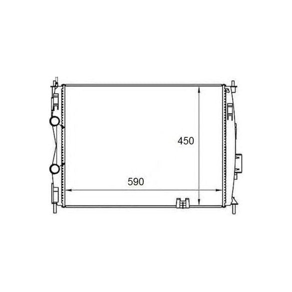 NRF Radiator fits Nissan Qashqai / Qashqai +2 NRF  - Dynamic Drive