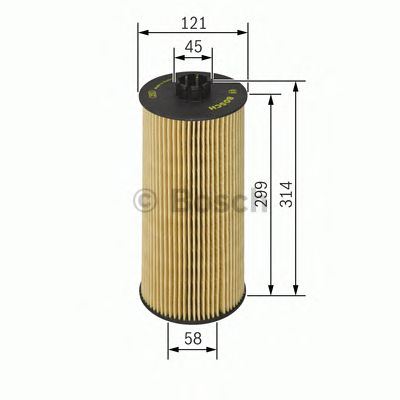 Bosch Cv Oil Filter P9128 (Hgv) fits Mercedes-Benz Actros 1848 LS - 16.0 4x2 - 9