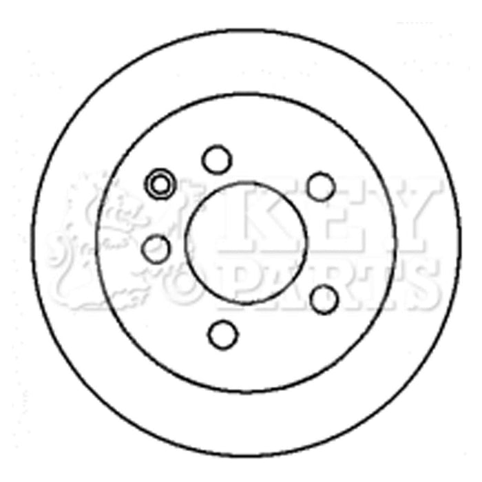 Genuine Key Parts KBD4368 Brake Disc Pair (Rear)