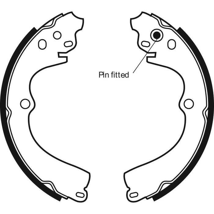 Apec Brake Shoe Rear Fits Subaru Forester Impreza Legacy