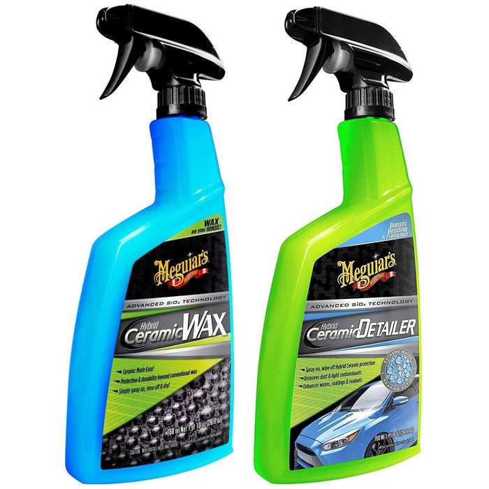 Meguiar's Hybrid Ceramic Detailer & Ceramic Spray Wax 768ml Car Care Bundle Meguiar's  - Dynamic Drive