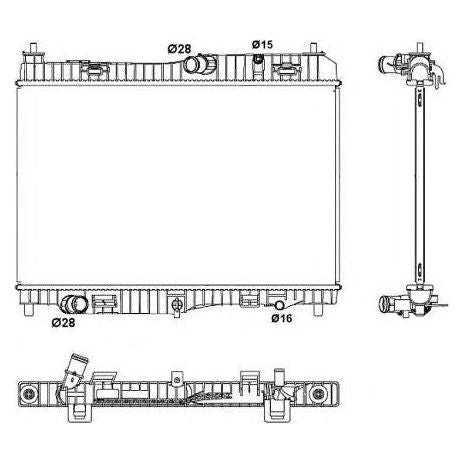 NRF Radiator 53043