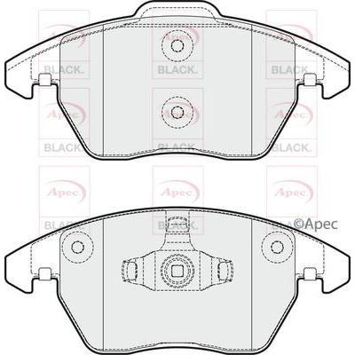 Apec Black Brake Pads (Front) (R90) PAD2041B Apec Black  - Dynamic Drive