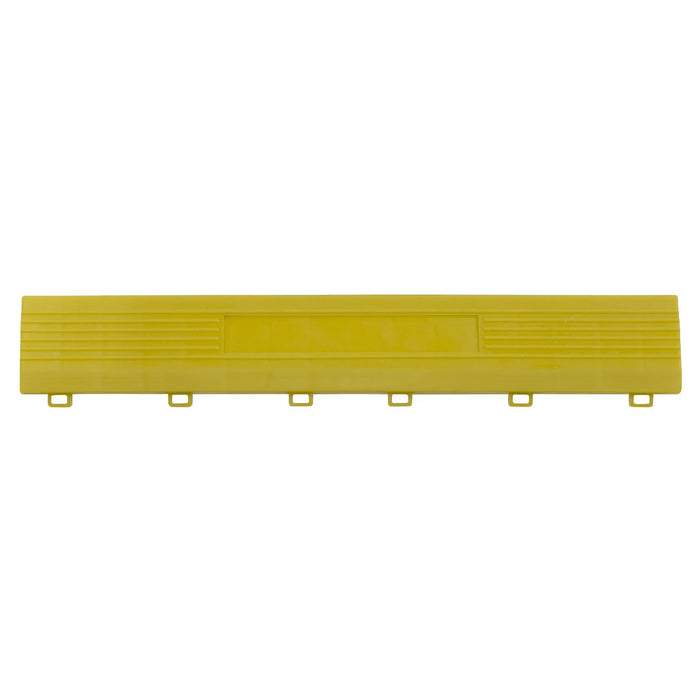 Sealey Polypropylene Floor Tile Edge 400 x 60mm Yellow Female Pack of 6 FT3EYF Sealey  - Dynamic Drive