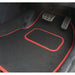 Fully Tailored Red Trim Carpet Mats Audi A4 Cabriolet 05 ON Set of 4 + 8 Clips UKB4C  - Dynamic Drive