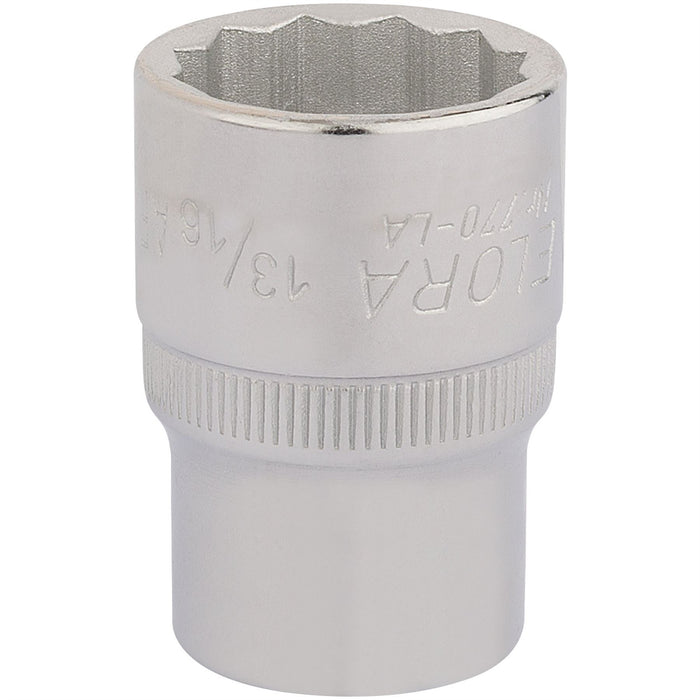 Draper Elora Bi-Hexagon Socket, 1/2" Sq. Dr., 13/16" 24434