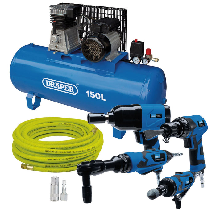 Draper Compressor & Air Tool Kit, 150L 70530