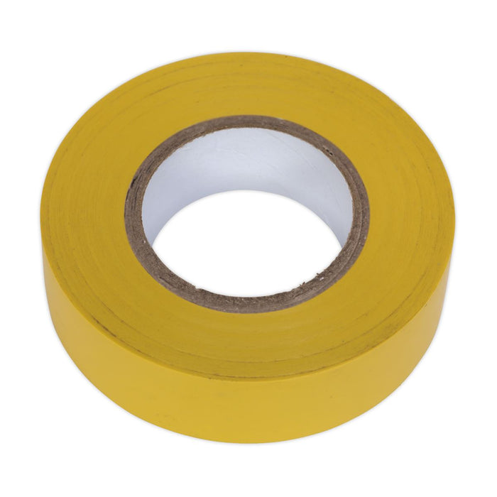 Sealey PVC Insulating Tape 19mm x 20m Yellow Pack of 10 ITYEL10