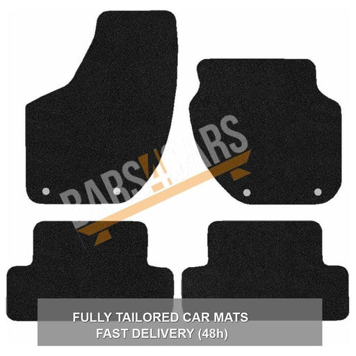 Fully Tailored Black Carpet Car Mats for Volvo V40 12> Set of 4 With 4 Clips UKB4C  - Dynamic Drive