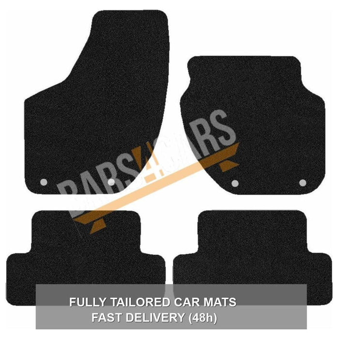 Fully Tailored Black Carpet Car Mats for Volvo V40 12> Set of 4 With 4 Clips UKB4C  - Dynamic Drive