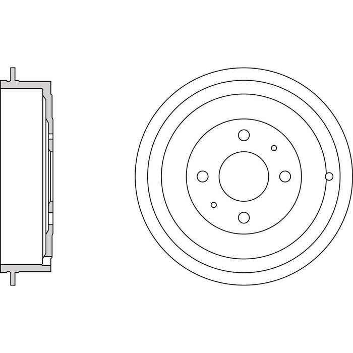 Apec Brake Drum Rear Fits Citroen Nemo Fiat Brava Bravo Fiorino Idea Marea Punto Apec  - Dynamic Drive