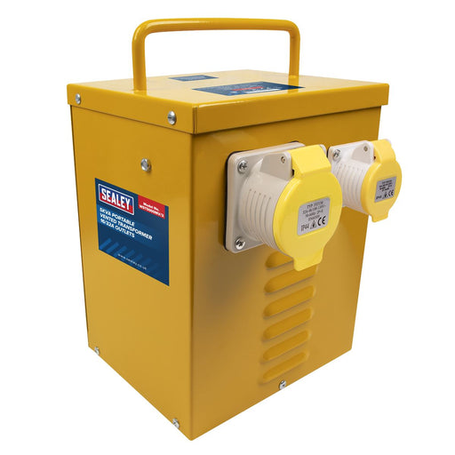 Sealey 5kVA Portable Vented Transformer 16/32A Outlets WST5000MV/2 Sealey  - Dynamic Drive