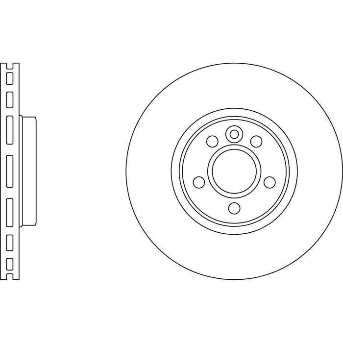 Apec Brake Disc Front Fits Ford Galaxy S-Max Land Rover Freelander Volvo S60 S80